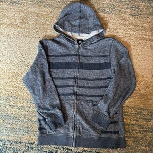 Quiksilver Boys Hoodies Full Zip Sweater Size L